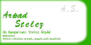 arpad stelcz business card